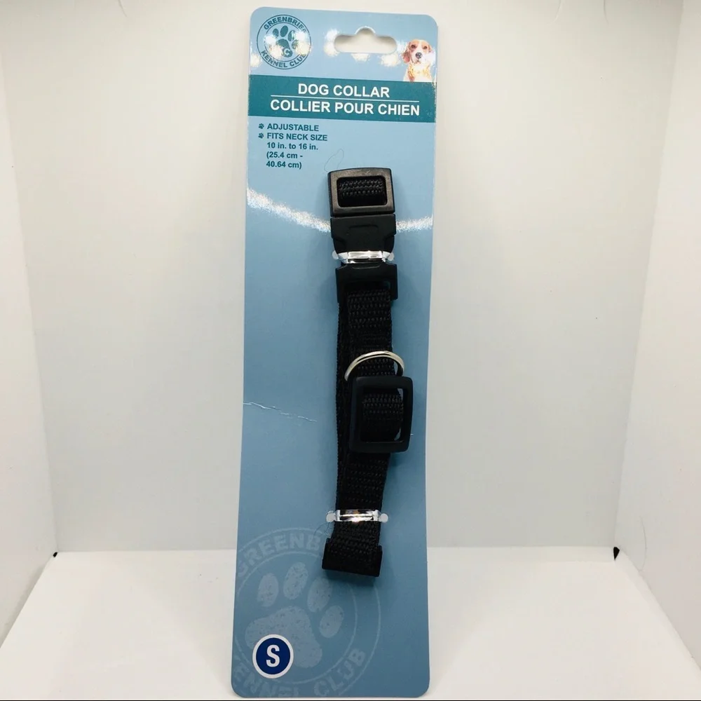 DOG COLLAR BLACK  SZ Small GREAT FOR WALKS!